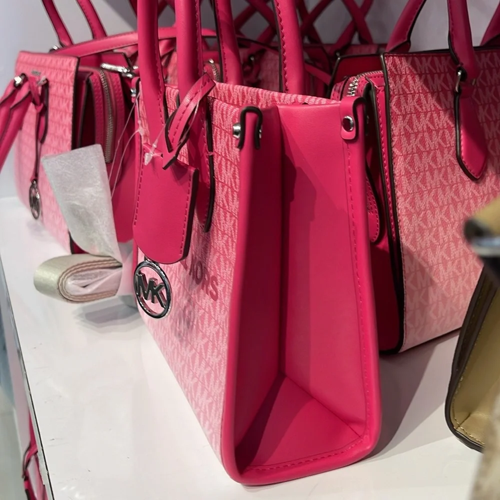 Michael Kors Mirella Small Ombré Signature Logo Crossbody Satchel Tote Shoulder - Picture 5 of 15